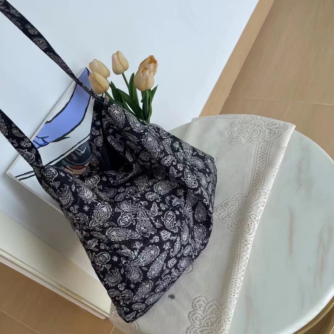 Korean Leopard Print Canvas Bag Lightweight Shoulder Crossbody Tote - Image 2