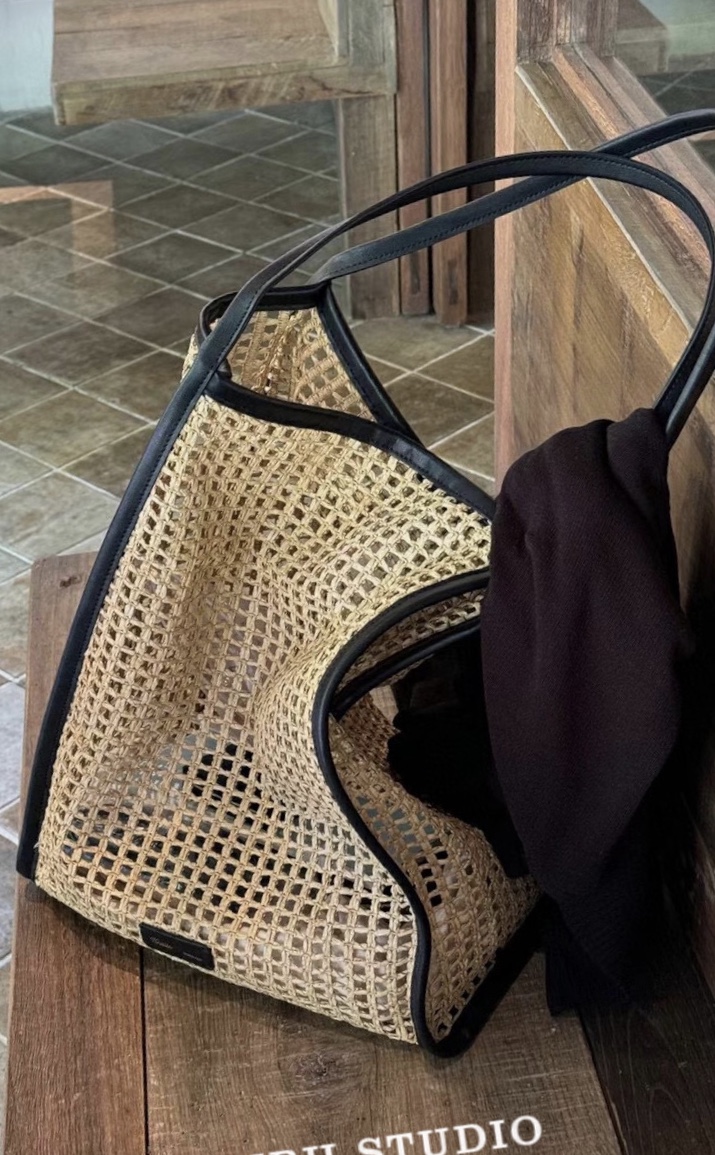MBHKHAITE Raffia Woven Large Capacity Vacation Style Shoulder Bag - Image 2