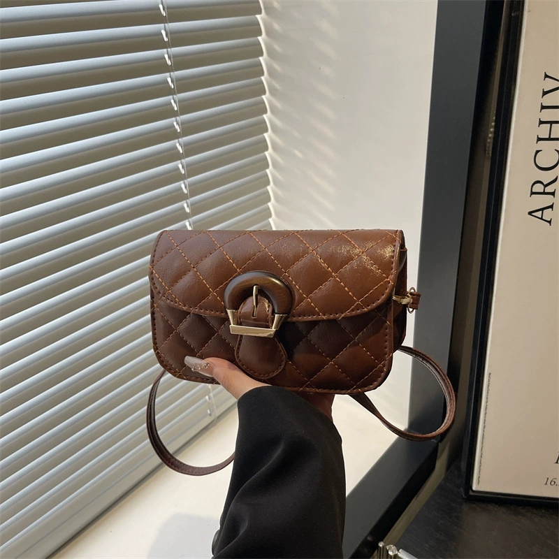 French One-Shoulder Women's Bag 2025 New Trendy Versatile Small Fragrance Style Embroidered Lock Underarm Crossbody Bag - Image 4