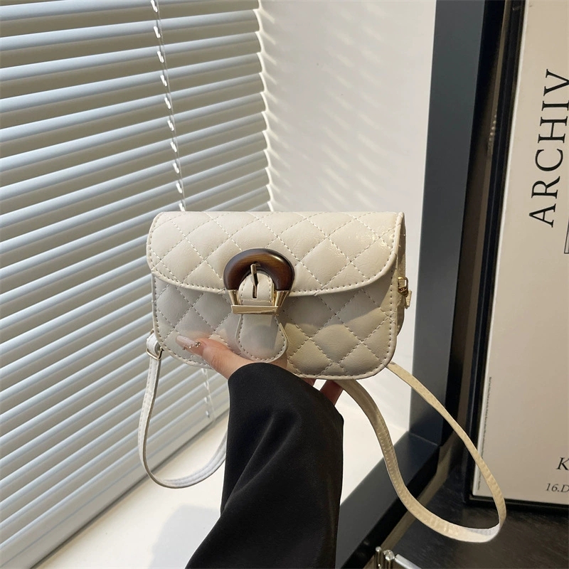 French One-Shoulder Women's Bag 2025 New Trendy Versatile Small Fragrance Style Embroidered Lock Underarm Crossbody Bag - Image 2