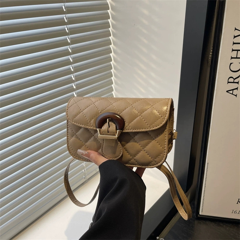 French One-Shoulder Women's Bag 2025 New Trendy Versatile Small Fragrance Style Embroidered Lock Underarm Crossbody Bag - Image 3